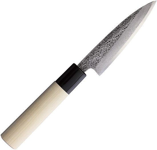 MIKA028 Mikihisa All Purpose Knife 105mm Wood Handle White steel #2 Japan