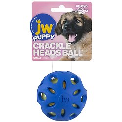 JW Puppy Crackle Heads Ball