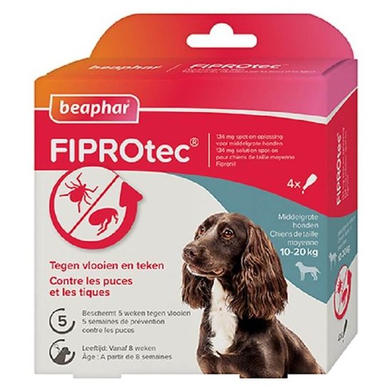 Fiprotec chien 10-20kg x4 pipettes