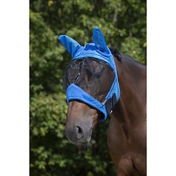 Masque Anti mouche Equithème Supercut Pony bleu