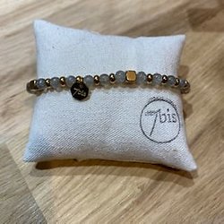 Bracelet perles & pierres précieuses