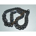 Chaine Collier 60 cm Style Maille Gourmette Massif Argenté Pur Acier Inoxydable  Chirurgical 15 mm