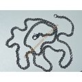 Chaine Collier 62 cm Style Maille Forçat Vénitienne Argenté Pur Acier Inoxydable Chirurgical 2,5 mm