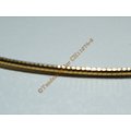 Chaine Collier Ras de Cou 45 cm Style Maille Serpentine Doré Pur Acier Inoxydable Chirurgical 2 mm