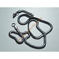 Chaine Collier 50 cm Maille Serpent Serpentine Argenté Pur Acier Inoxydable Chirurgical 4 mm