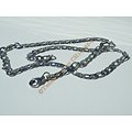 Chaine Collier 45 cm Maille Figaro 1+1 Argenté Pur Acier Inoxydable Chirurgical 4,8 mm