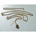 Chaine Collier 50 cm Style Maille Jaseron Doré Plaqué Or Pur Acier Inoxydable Chirurgical 1,5 mm