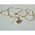 Chaine Collier 45 cm Serpentine Maille Serpent Doré Plaqué Or Pur Acier Inoxydable Chirurgical 0,7 mm