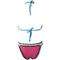 Maillot de bain Bleu Crochet Corsage Rosy néoprène Bottom Monokini XXL