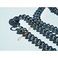 Collier Chaine 50 cm Maille Gourmette Plate Acier Inoxydable 4 mm