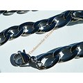Collier Chaine 58 cm Acier Inoxydable Maille Cheval Gourmette 10 mm