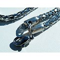 Chaine 52 Cm Collier Acier Inoxydable Serpentine 3 Dimensions 4 mm