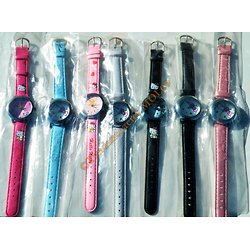 LOT 7 MONTRES HELLO KITTY PETIT CADRAN ROND CHAT FEMME FILLE