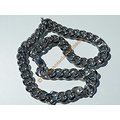 Chaine Collier 60 cm Style Maille Gourmette Massif Argenté Pur Acier Inoxydable  Chirurgical 15 mm