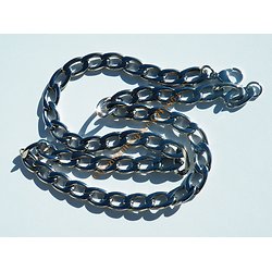 Collier Chaine 58 cm Acier Inoxydable Maille Cheval Gourmette 10 mm