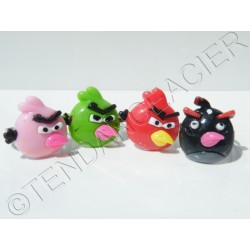Bague Lot de 4 Bagues Alliance Fantaisie Enfant Ajustable Angry Birds Oiseau Manga Fille