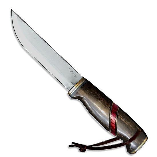 Couteau Custom LEUKU BRAGI inversé 145 E-A-E Lame Carbone