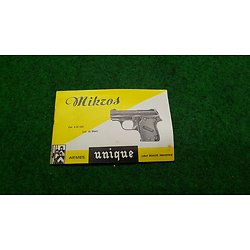 Notice pistolet MIKROS 6.35 manuel d utilisation