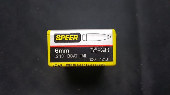 Ogives SPEER 6mm (243) 85Gr  BT SP 1213