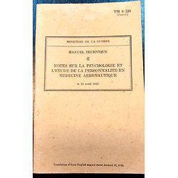Manuel technique " note sur la psychologie médecine aéronautique 1945 " 