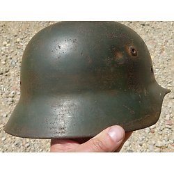 Coque de casque allemand M35 double insigne