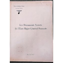 Livre Allemand 1941 " Les documents secrets de l état -major général Français "