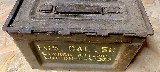Caisse a munitions US cal 50 WW2