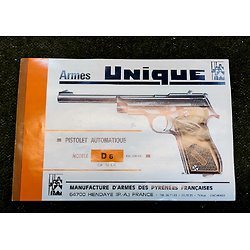 Notice pistolet Unique D6
