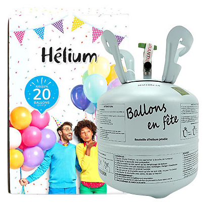 Bouteille hélium 20 ballons (vendue sans ballon)