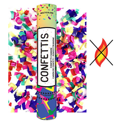 Canon à confettis 30cm papier Multicolore Ininflammable