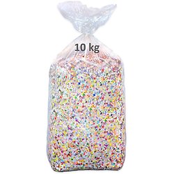 Sac de 10 kgs confettis multicolores Carnaval