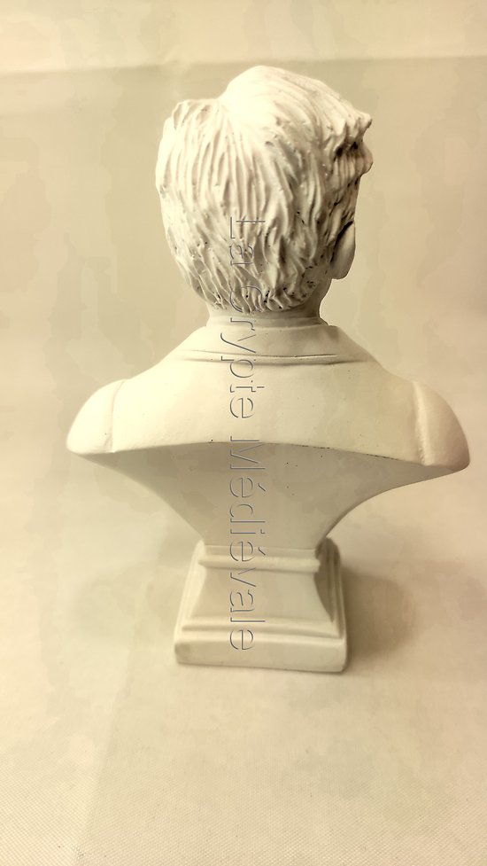Reproduction Buste de Arthur rimbaud Blanc 12,5/9/5,5 cm