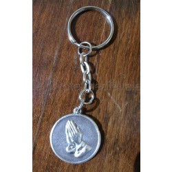 Porte clef Mains en prière/Sérénité/Chrétien