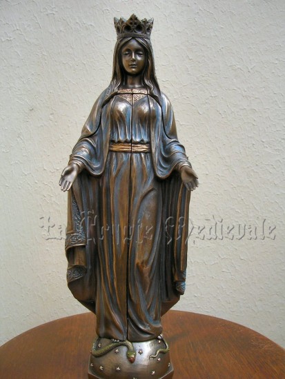 VIERGE OUVRANTE GM 28cm/STATUE TRYPTIQUE VIERGE MARIE