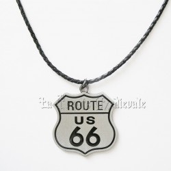 Pendentif Route 66/Bikers Harley/Motards/USA