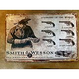 PLAQUE METAL SMITH ET WESSON STANDARD OF WORLD