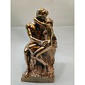 Le Baiser de Rodin doré/salon de Paris 1898