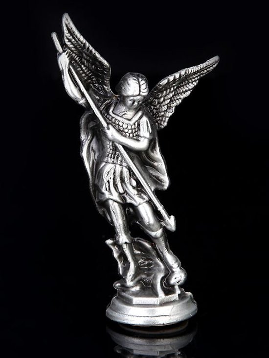 Statuette Archange Saint Michel P.M. métal 1