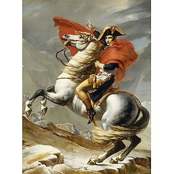 TABLEAU (toile seulement) Bonaparte franchissant le Grand-Saint-Bernard