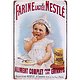 PLAQUE METAL bébé farine Nestlé