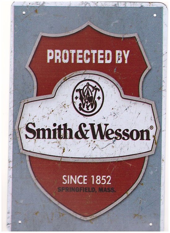 PLAQUE METAL PROTECTED BY SMITH ET WESSON