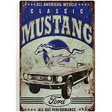 PLAQUE METAL FORD MUSTANG THE CLASSIC