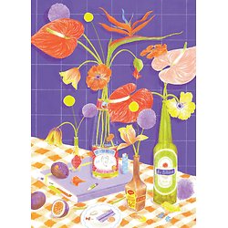 Puzzle "Des fleurs sur la table" 