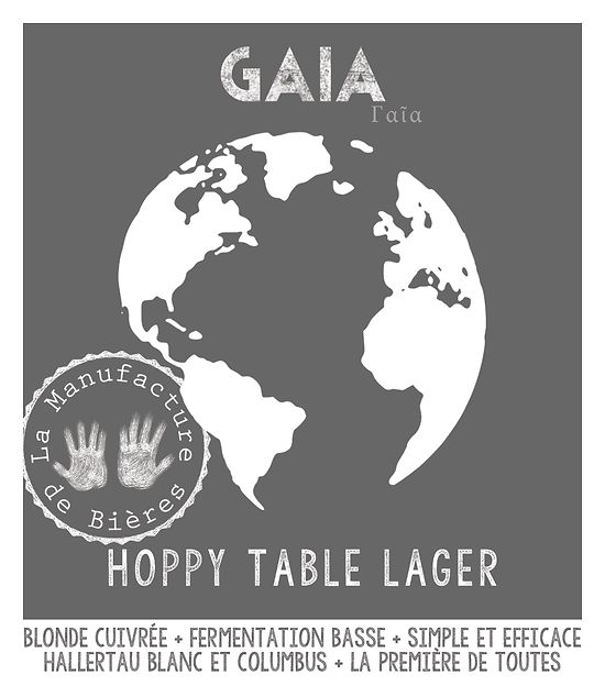 Bouteille 33cL - Gaia - Hoppy table lager