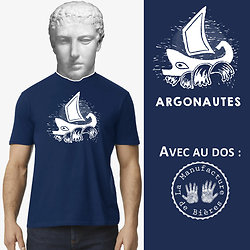 PREVENTE : Tee-Shirt Argonautes bleu marine unisexe