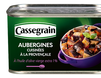 CASSEGRAIN - Aubergines Cuisinées à la Provençale