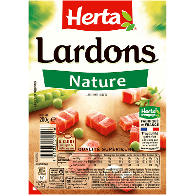 HERTA - Lardons Natures  - Disponible à partir du 25/08
