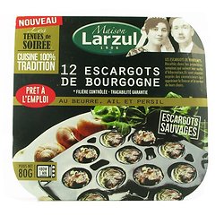 MAISON LARZUL - 12 Escargots de Bourgogne - au Beurre / Ail / Persil