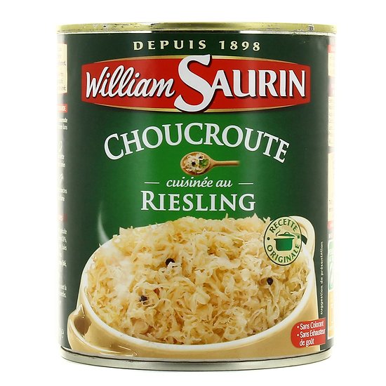 WILLIAM SAURIN - La Choucroute Cuisinée au Riesling