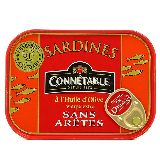 CONNÉTABLE - Sardines - Huiles d'Olives - Sans Arêtes